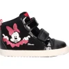 Sneaker Minnie by Geox primi passi bambina nera