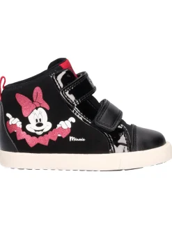 Sneaker Minnie by Geox primi passi bambina nera