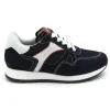 Sneaker Nero Giardini bambino scamosciata blu