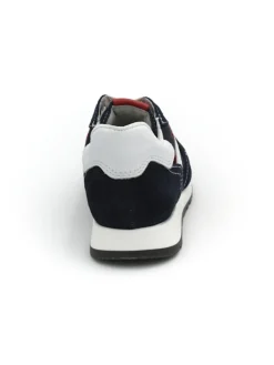 Sneaker Nero Giardini bambino scamosciata blu