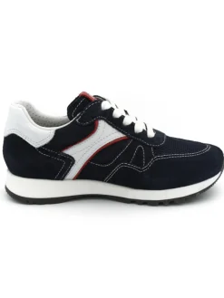 Sneaker Nero Giardini bambino scamosciata blu