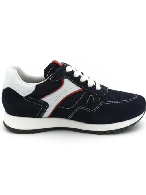 Sneaker Nero Giardini bambino scamosciata blu