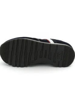 Sneaker Nero Giardini bambino scamosciata blu
