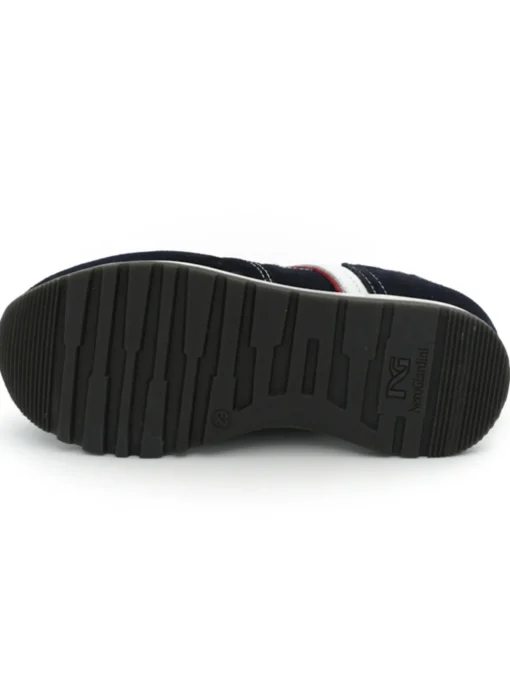 Sneaker Nero Giardini bambino scamosciata blu