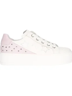 Sneaker Nero Giardini da bambina bianca