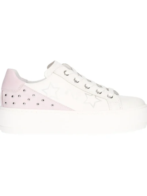 Sneaker Nero Giardini da bambina bianca