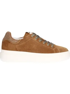 Sneaker Nero Giardini da donna cuoio