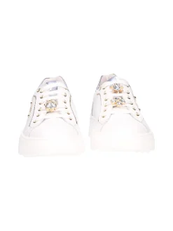 Sneaker Nero Giardini da donna bianca