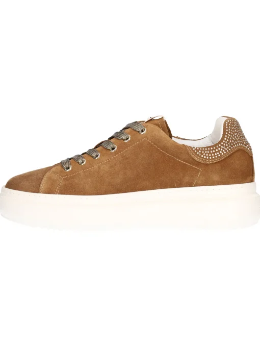 Sneaker Nero Giardini da donna cuoio