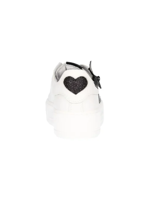 Sneaker Nero Giardini da bambina bianca