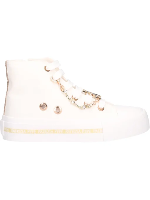 Sneaker Patrizia Pepe da bambina avorio