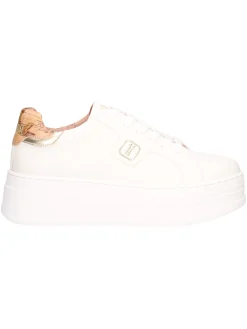 Sneaker platform Alviero Martini 1a Classe da donna bianca
