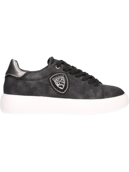 Sneaker platform Blauer da donna nera