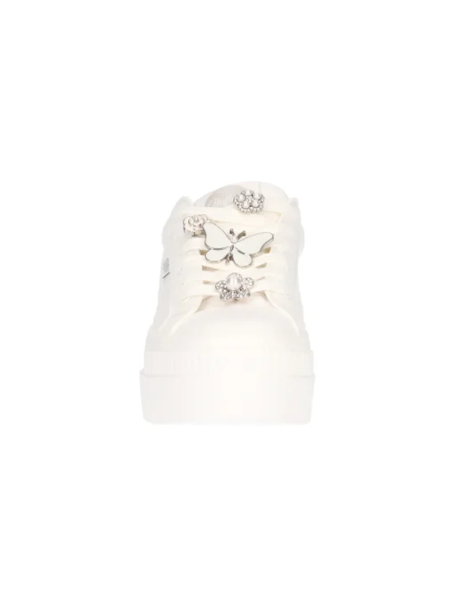 Sneaker platform Buffalo Paired Ice Vegan da donna bianca