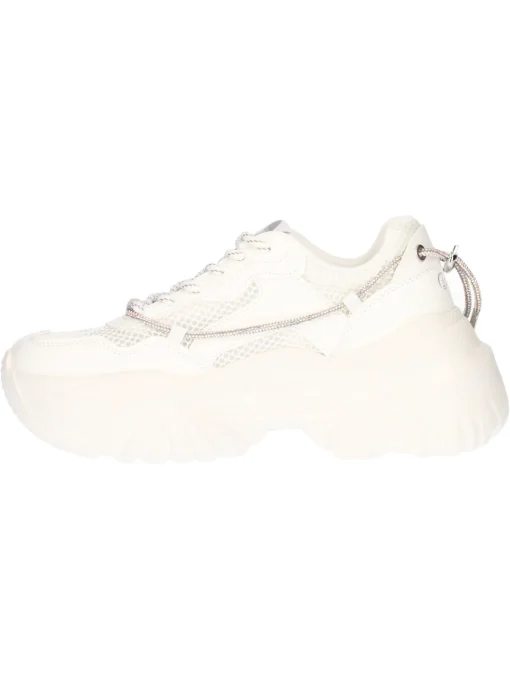 Sneaker platform Buffalo Bliss Luxe Vegan da donna bianca