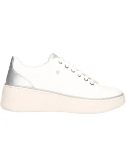 Sneaker platform Geox Sunnetty da donna bianca