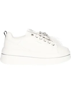 Sneaker platform Goldu0026amp;Gold da donna bianca