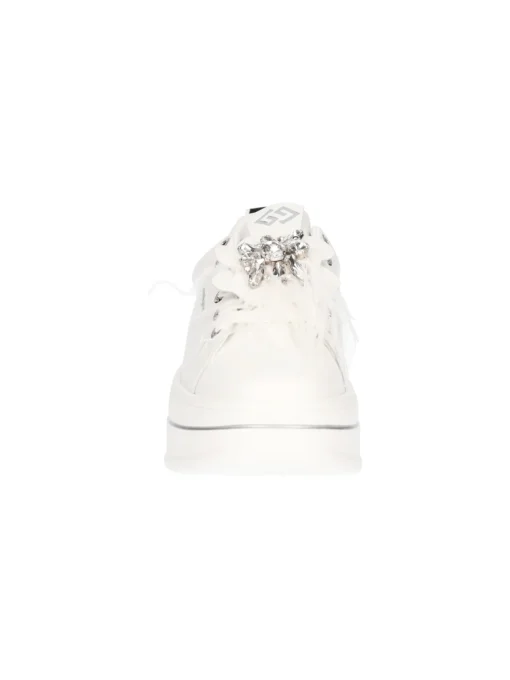 Sneaker platform Goldu0026amp;Gold da donna bianca