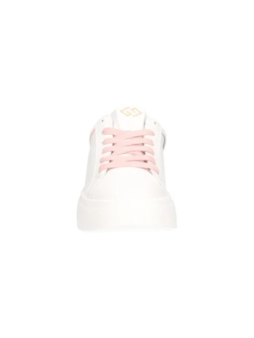Sneaker platform Goldu0026amp;Gold da donna bianca