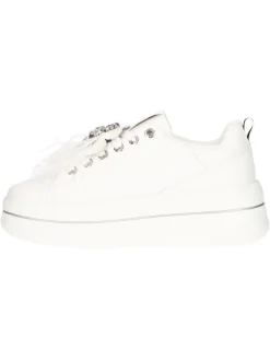 Sneaker platform Goldu0026amp;Gold da donna bianca