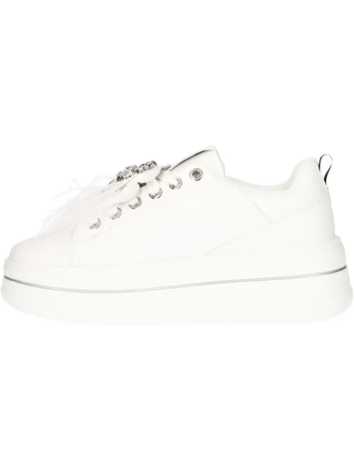 Sneaker platform Goldu0026amp;Gold da donna bianca