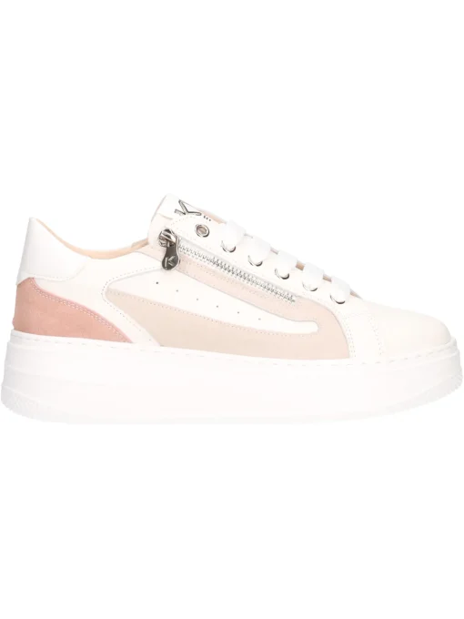 Sneaker platform Keys da donna avorio