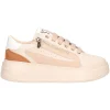 Sneaker platform Keys da donna beige