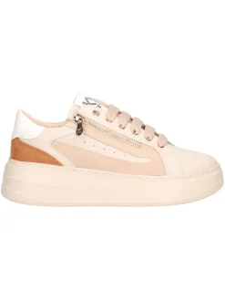 Sneaker platform Keys da donna beige