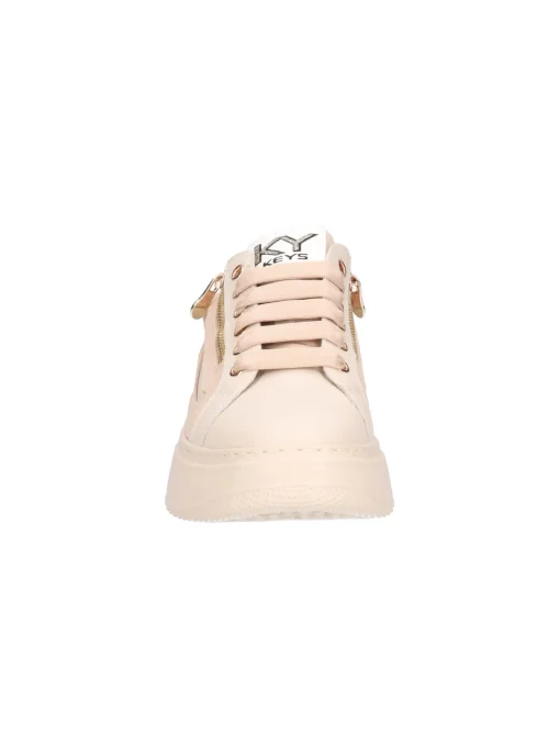 Sneaker platform Keys da donna beige