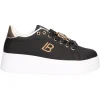 Sneaker platform Laura Biagiotti da donna nera