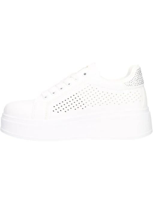 Sneaker platform Laura Biagiotti da donna bianca