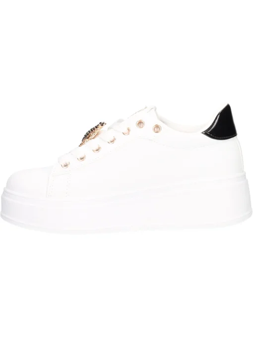 Sneaker platform Laura Biagiotti da donna bianca
