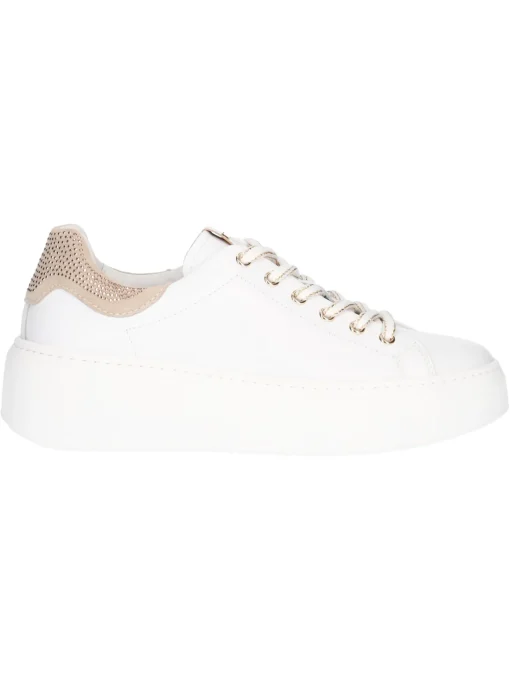 Sneaker platform Nero Giardini da donna bianca