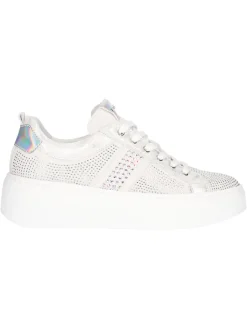 Sneaker platform Nero Giardini da donna grigia/argento
