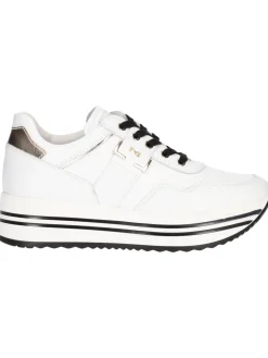 Sneaker platform Nero Giardini da donna bianca