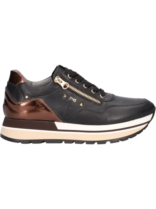 Sneaker platform Nero Giardini da donna nera