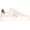 Sneaker platform Nero Giardini da donna beige