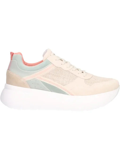 Sneaker platform Nero Giardini da donna beige