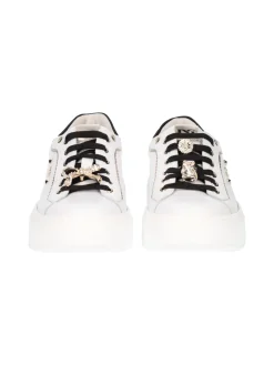 Sneaker platform Nero Giardini da donna bianca