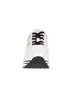 Sneaker platform Nero Giardini da donna bianca