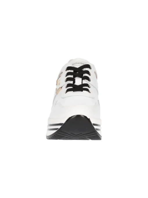 Sneaker platform Nero Giardini da donna bianca