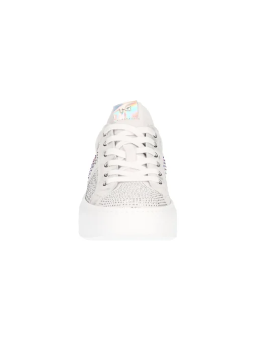 Sneaker platform Nero Giardini da donna grigia/argento