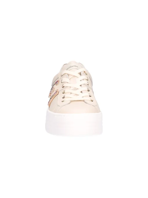 Sneaker platform Nero Giardini da donna beige