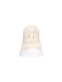 Sneaker platform Nero Giardini da donna beige