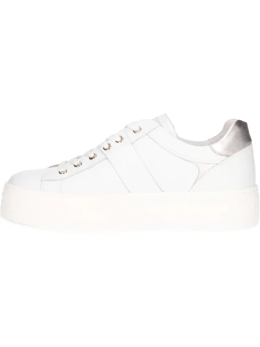 Sneaker platform Nero Giardini da donna bianca