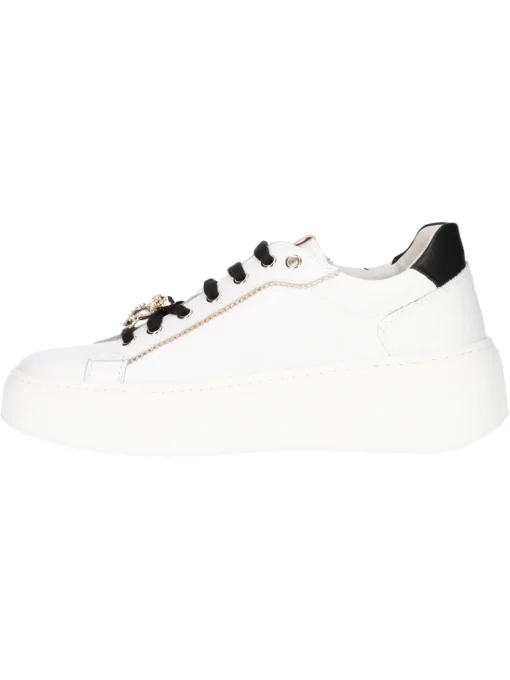 Sneaker platform Nero Giardini da donna bianca