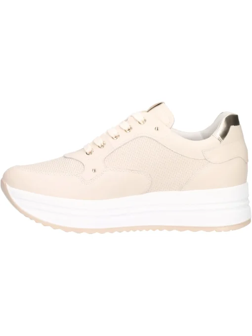 Sneaker platform Nero Giardini da donna beige