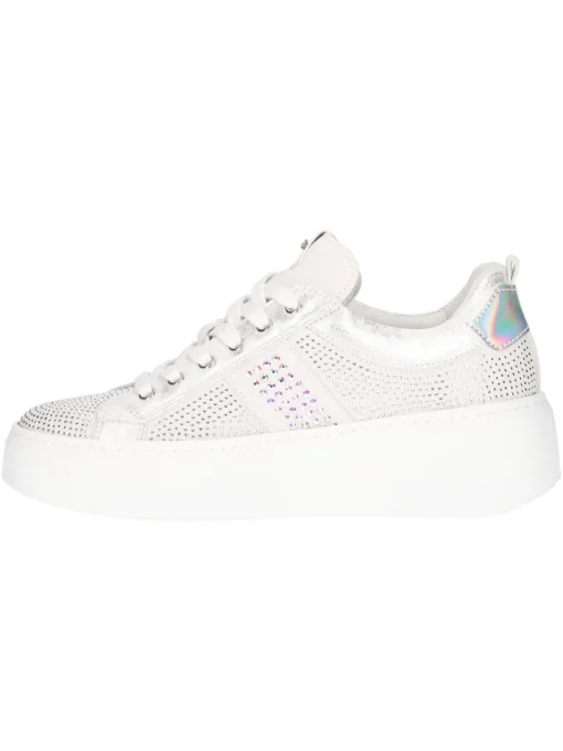 Sneaker platform Nero Giardini da donna grigia/argento