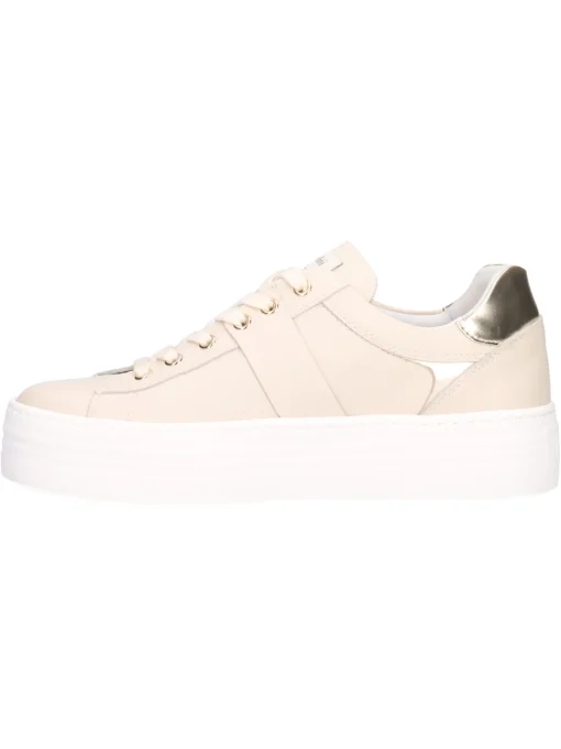 Sneaker platform Nero Giardini da donna beige