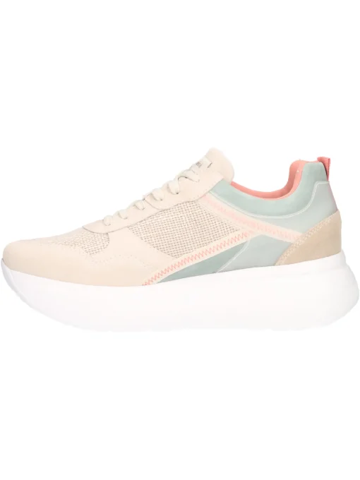 Sneaker platform Nero Giardini da donna beige